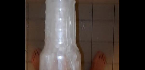  Teen fucks Fleshlight and cums multiple times